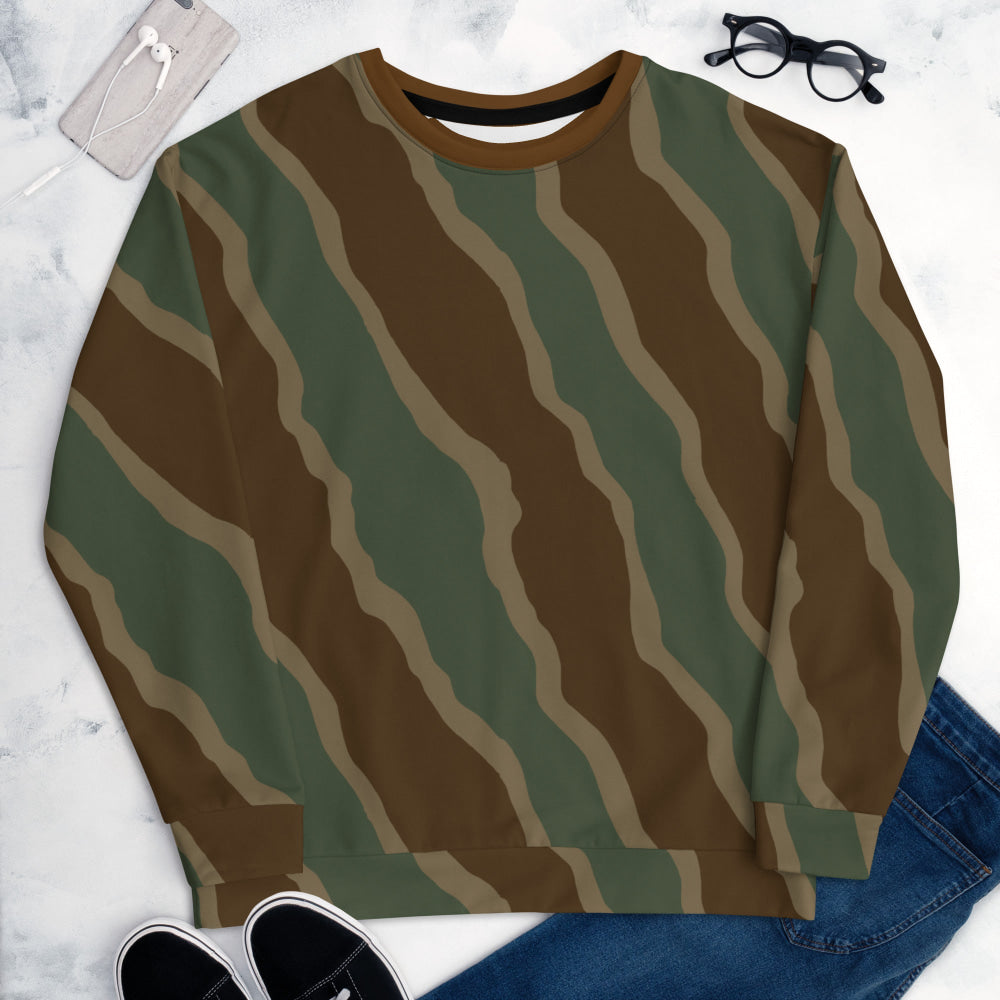 German WW2 Ambush Three Stripe Tank CAMO Unisex Sweatshirt