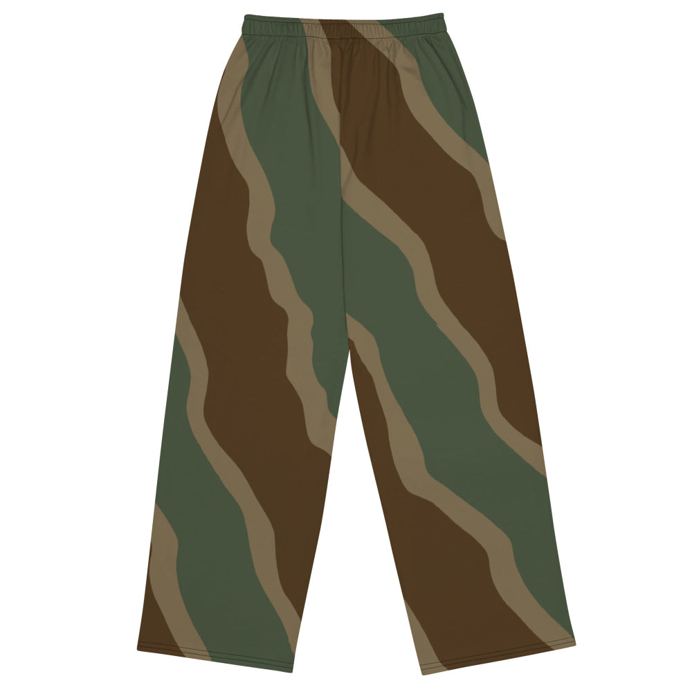 German WW2 Ambush Three Stripe Tank CAMO unisex wide-leg pants - Unisex Wide-Leg Pants