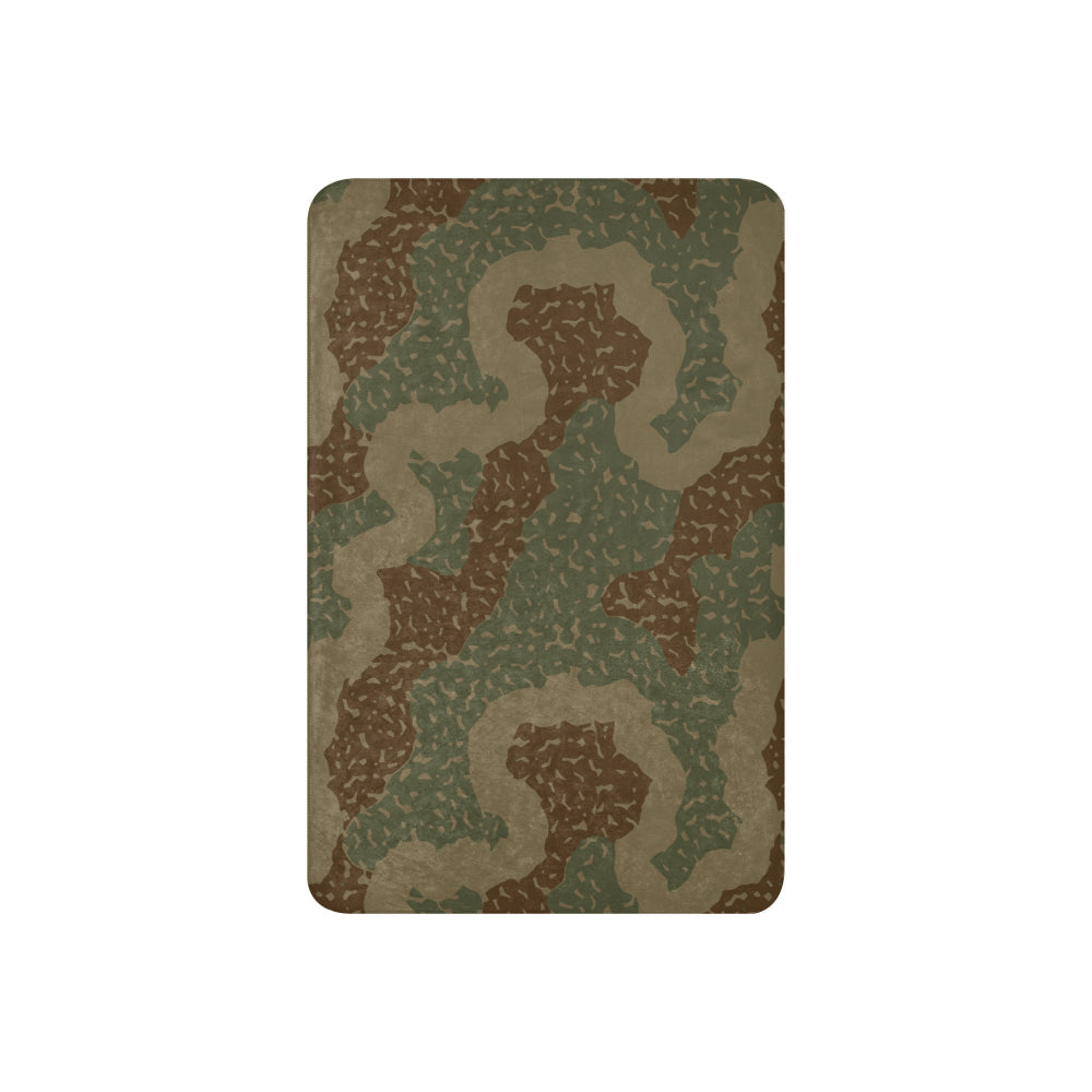 German WW2 Ambush Zimmerit Tank CAMO Sherpa blanket - Blanket