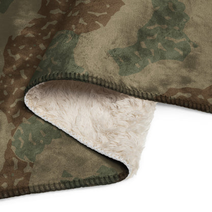 German WW2 Ambush Zimmerit Tank CAMO Sherpa blanket - Blanket