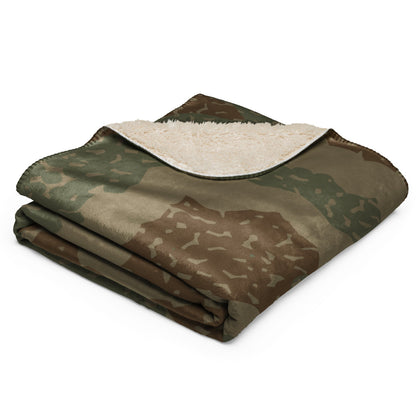 German WW2 Ambush Zimmerit Tank CAMO Sherpa blanket - Blanket