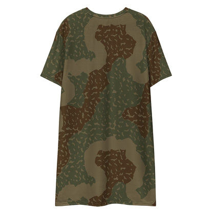 German WW2 Ambush Zimmerit Tank CAMO T-shirt dress - Womens T-Shirt Dress