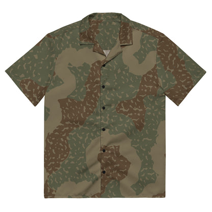 German WW2 Ambush Zimmerit Tank CAMO Unisex button shirt - 2XS - Button Shirt