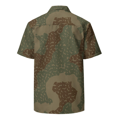 German WW2 Ambush Zimmerit Tank CAMO Unisex button shirt - Button Shirt