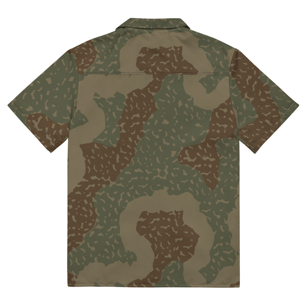 German WW2 Ambush Zimmerit Tank CAMO Unisex button shirt - Button Shirt