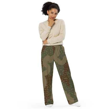 German WW2 Ambush Zimmerit Tank CAMO unisex wide-leg pants - Unisex Wide-Leg Pants