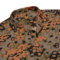 German WW2 Eichenlaubmuster Oak Leaf Autumn CAMO Unisex button shirt