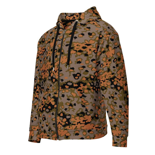 German WW2 Eichenlaubmuster Oak Leaf Autumn CAMO Unisex zip hoodie - 2XS