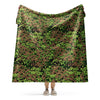 German WW2 Eichenlaubmuster Oak Leaf Spring CAMO Sherpa blanket - 60″×80″