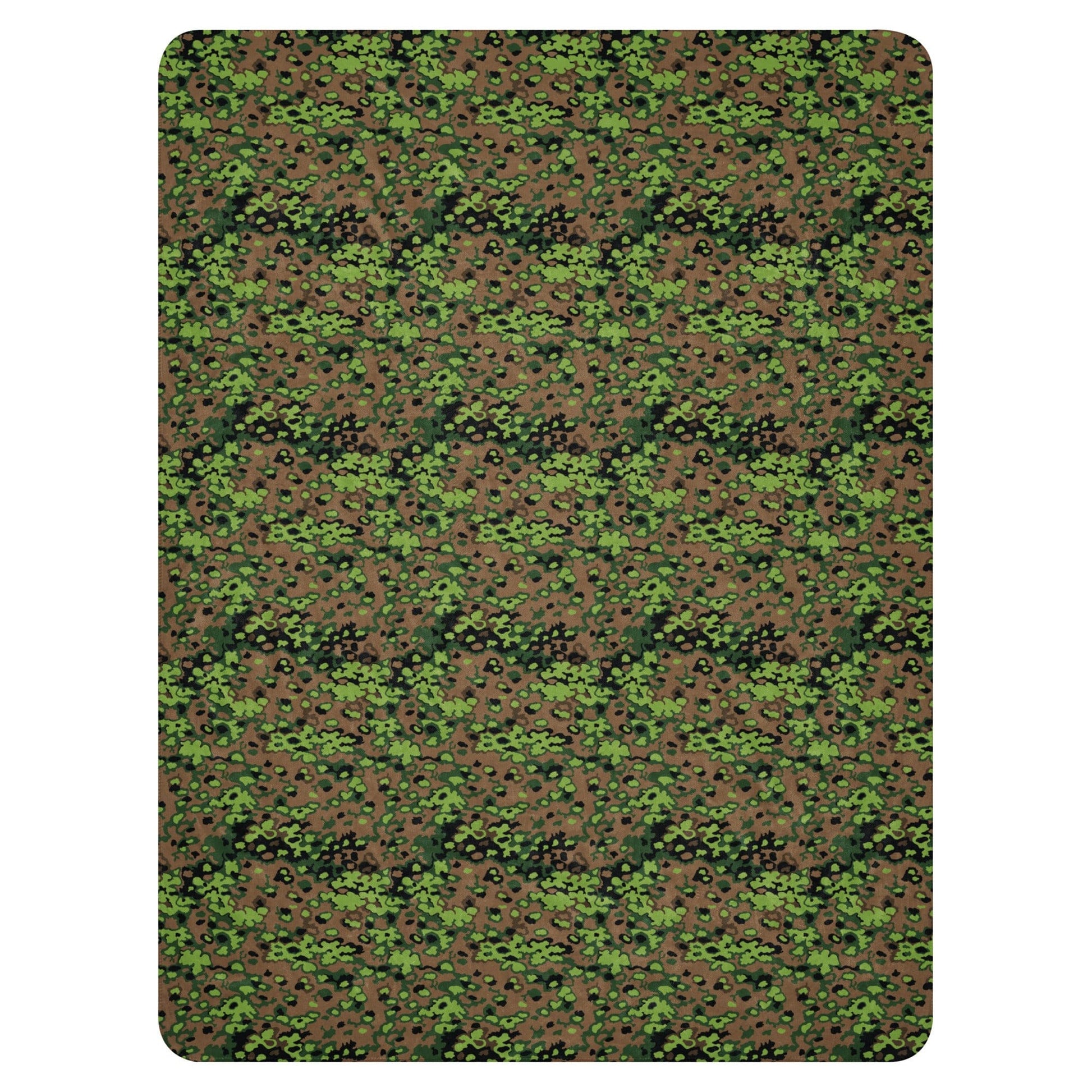 German Oak Leaf Eichenlaubmuster Spring CAMO Sherpa blanket - Blankets