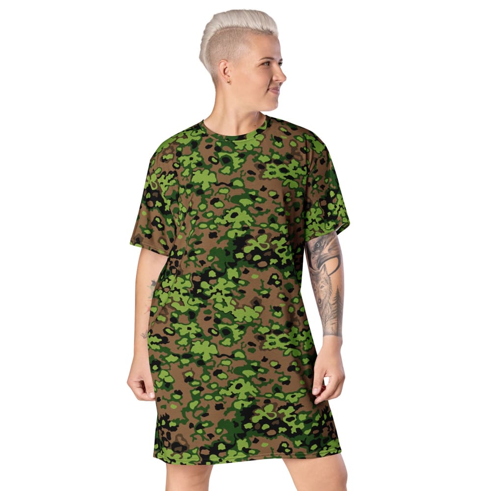 German Oak Leaf Spring CAMO T-shirt dress - 2XS
