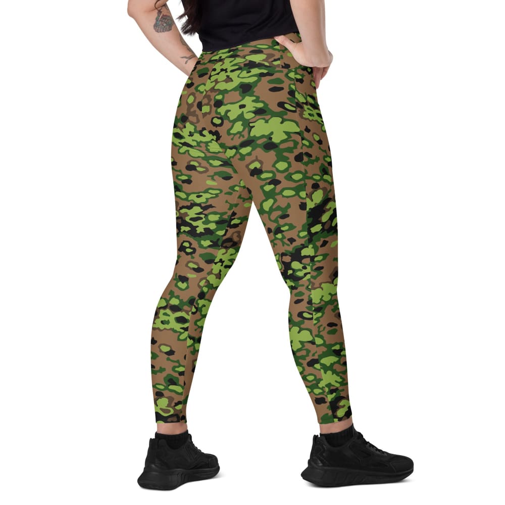 German WW2 Eichenlaubmuster Oak Leaf Spring CAMO Women’s Leggings with pockets - 2XS