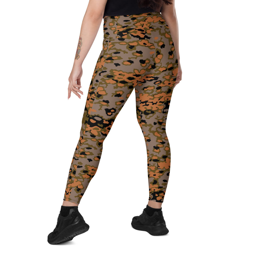 German WW2 Eichenlaubmuster Oakleaf Autumn CAMO Leggings with pockets - Womens With Pockets