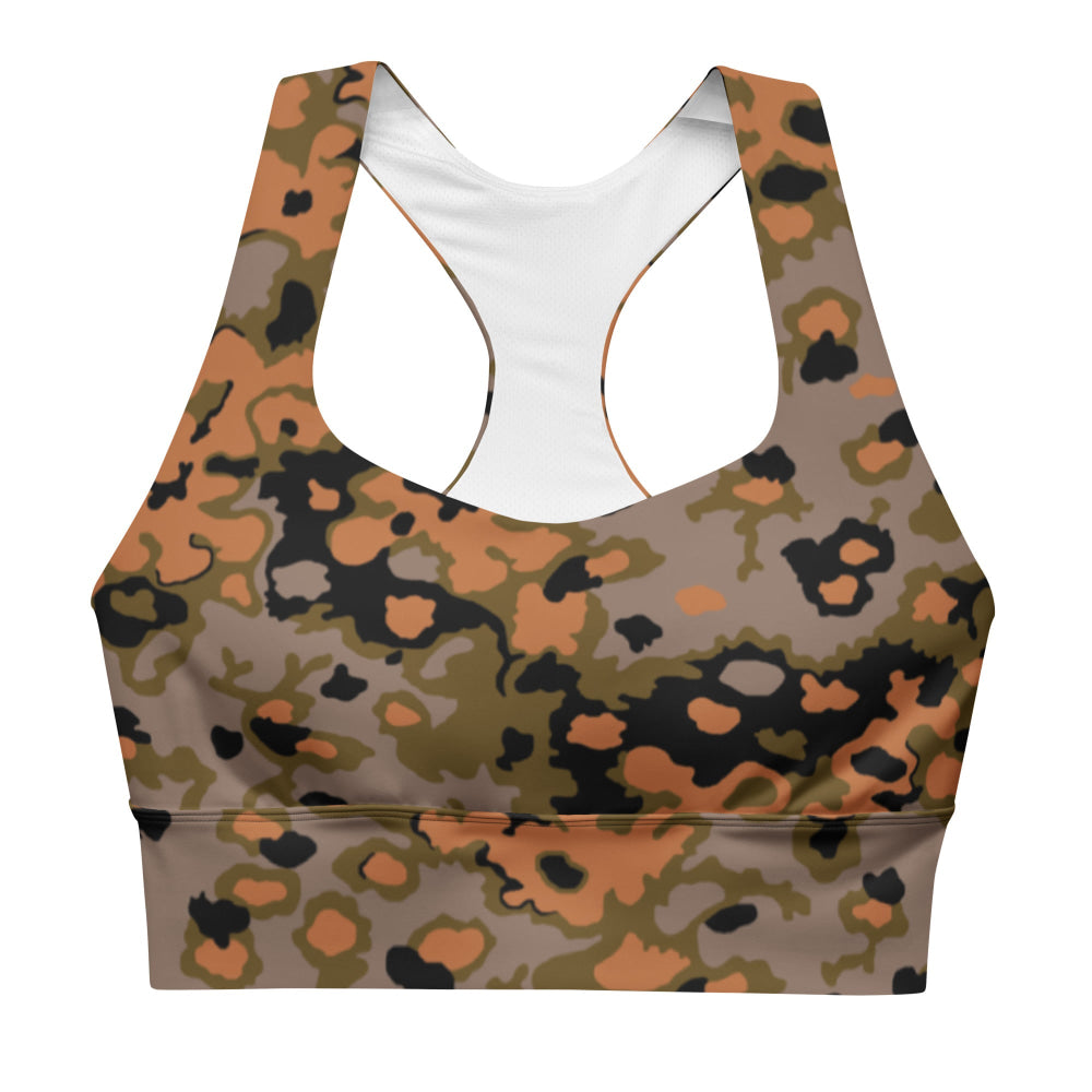 German WW2 Eichenlaubmuster Oakleaf Autumn CAMO Longline sports bra - Womens Sports Bra