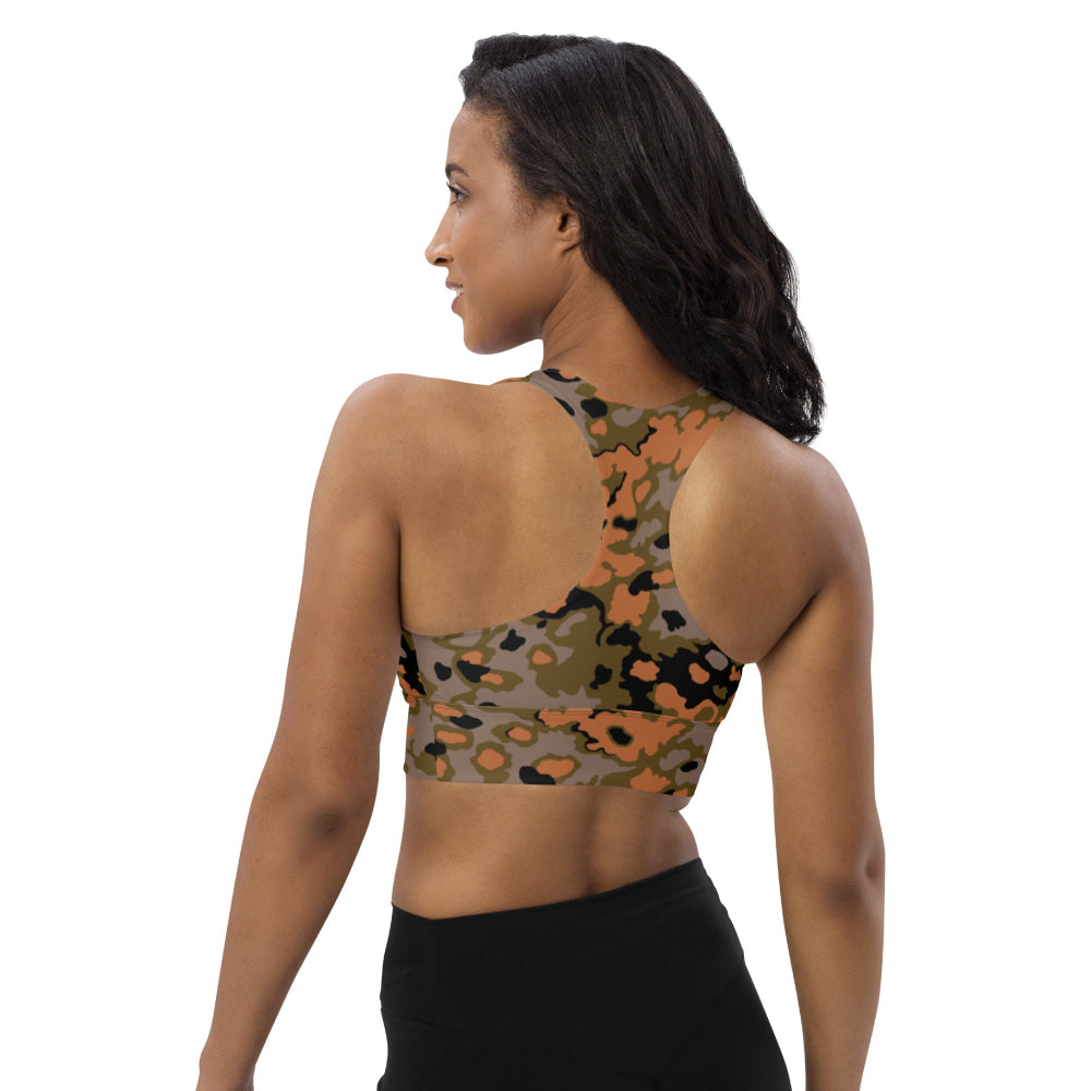 German WW2 Eichenlaubmuster Oakleaf Autumn CAMO Longline sports bra - Womens Sports Bra