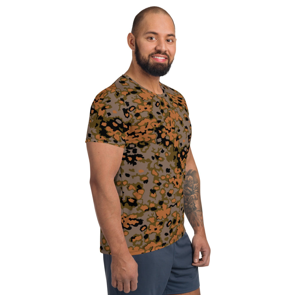 German WW2 Eichenlaubmuster Oakleaf Autumn CAMO Men’s Athletic T-shirt - Mens T-Shirt