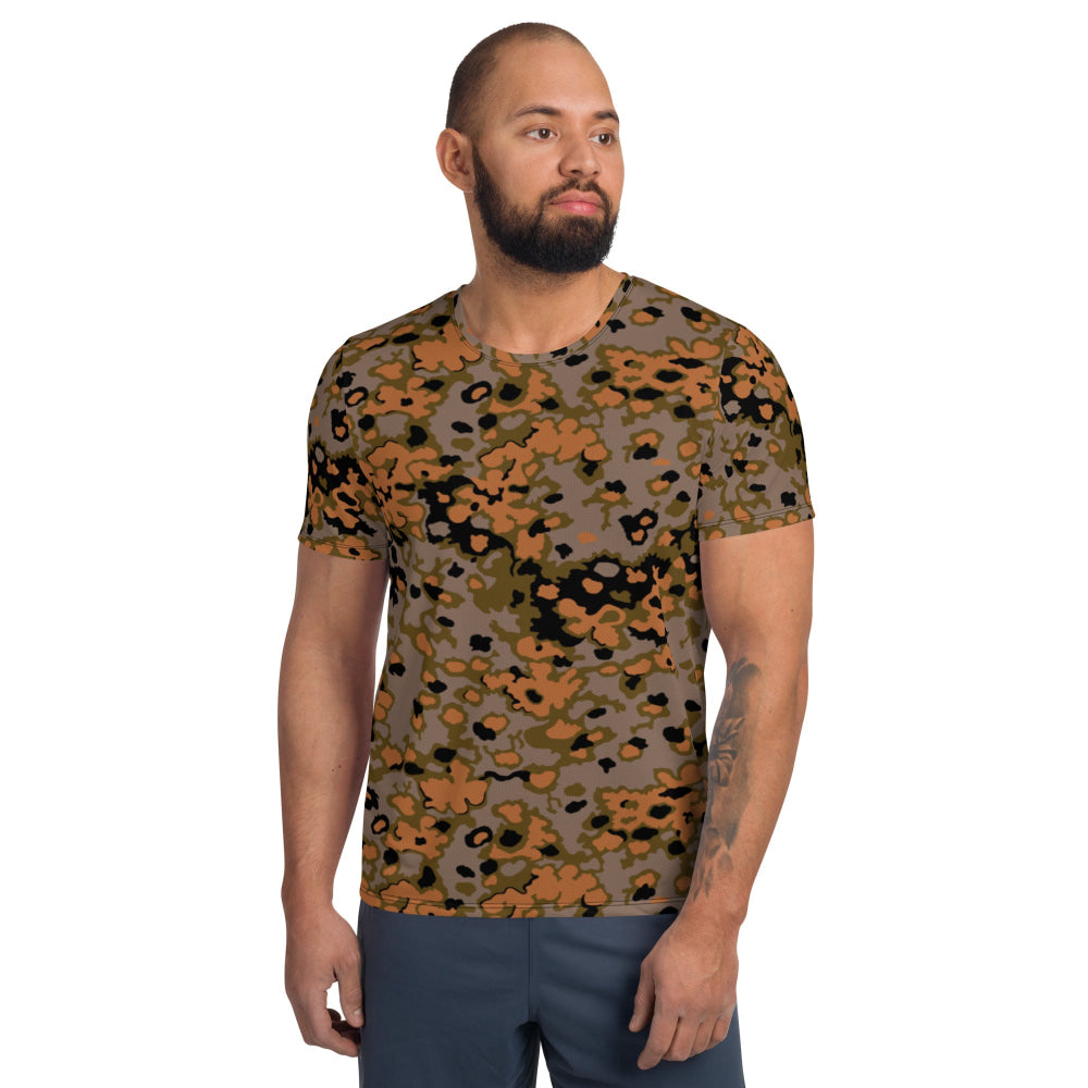 German WW2 Eichenlaubmuster Oakleaf Autumn CAMO Men’s Athletic T-shirt - Mens T-Shirt