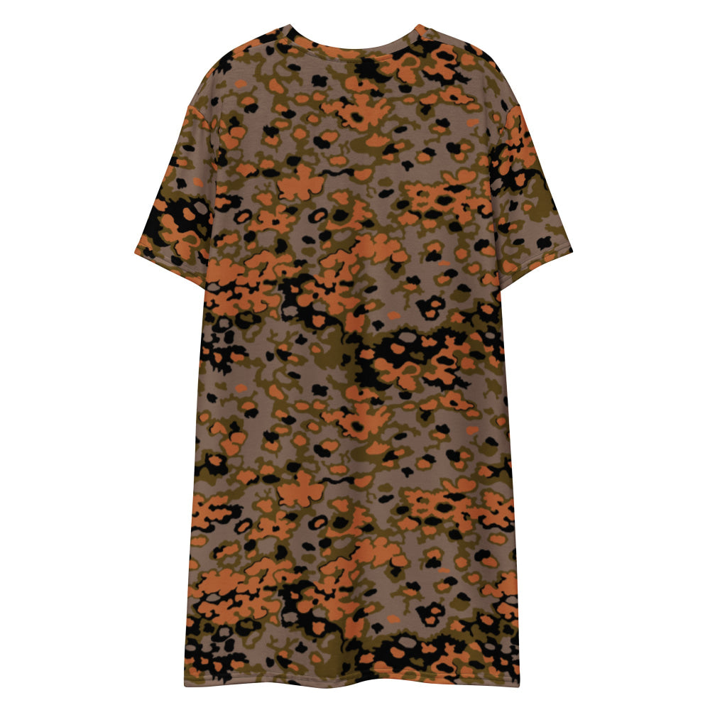 German WW2 Eichenlaubmuster Oakleaf Autumn CAMO T-shirt dress - Womens T-Shirt Dress