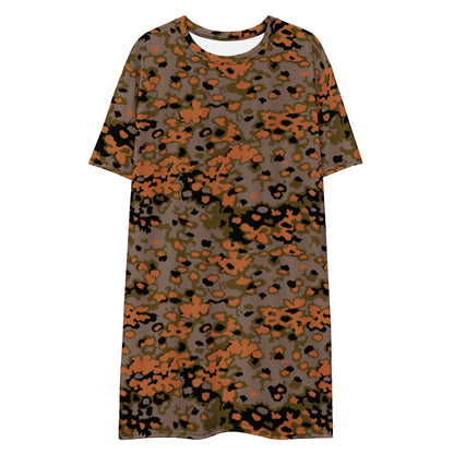 German WW2 Eichenlaubmuster Oakleaf Autumn CAMO T-shirt dress - Womens T-Shirt Dress