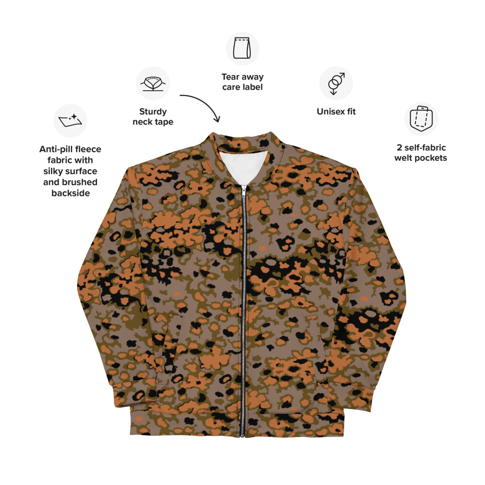 German WW2 Eichenlaubmuster Oakleaf Autumn CAMO Unisex Bomber Jacket