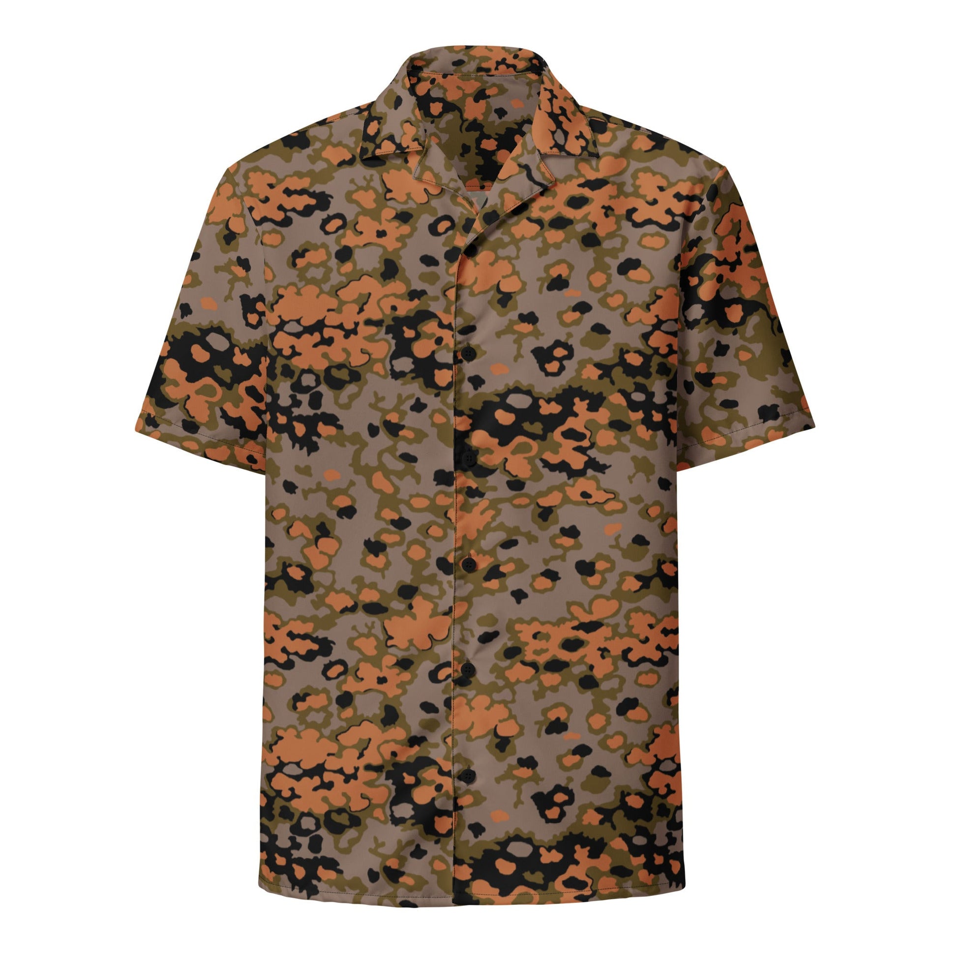 German WW2 Eichenlaubmuster Oakleaf Autumn CAMO Unisex button shirt - Button Shirt