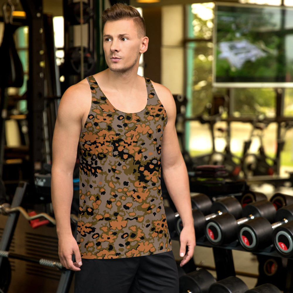 German WW2 Eichenlaubmuster Oakleaf Autumn CAMO Unisex Tank Top - XS