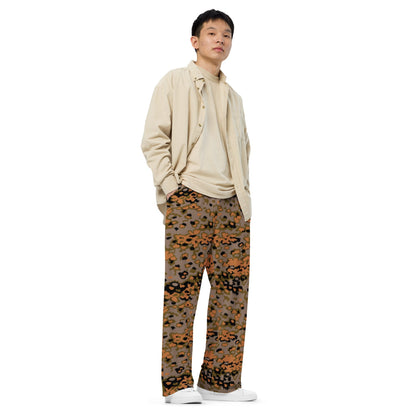 German WW2 Eichenlaubmuster Oakleaf Autumn CAMO unisex wide-leg pants - Unisex Wide-Leg Pants