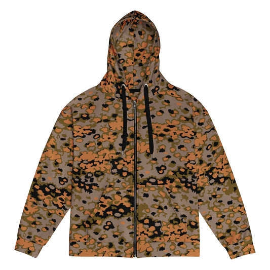 German WW2 Eichenlaubmuster Oakleaf Autumn CAMO Unisex zip hoodie - Zip Hoodie