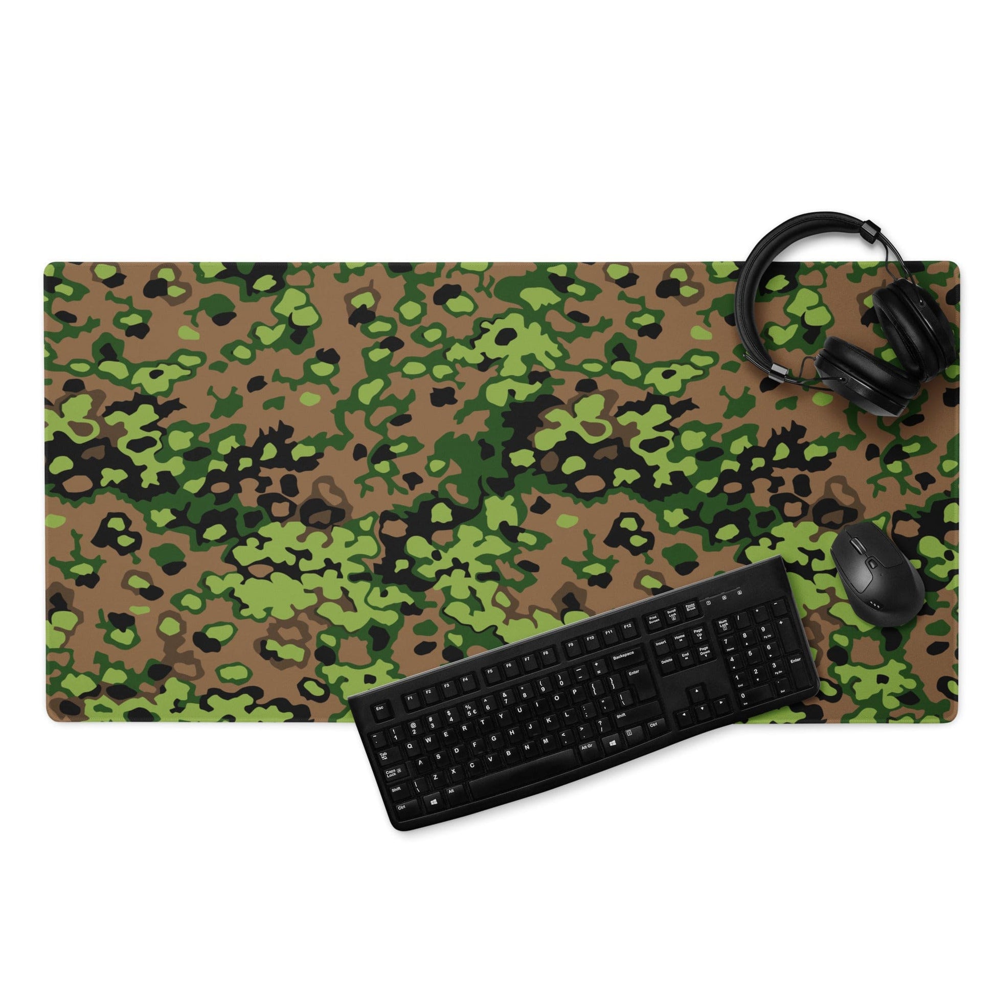 German WW2 Eichenlaubmuster Oakleaf Spring CAMO Gaming mouse pad - 36″×18″ - Mouse Pad