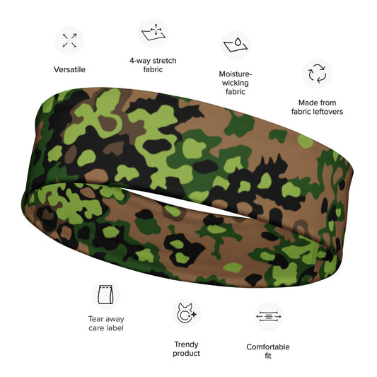 German WW2 Eichenlaubmuster Oakleaf Spring CAMO Headband - M