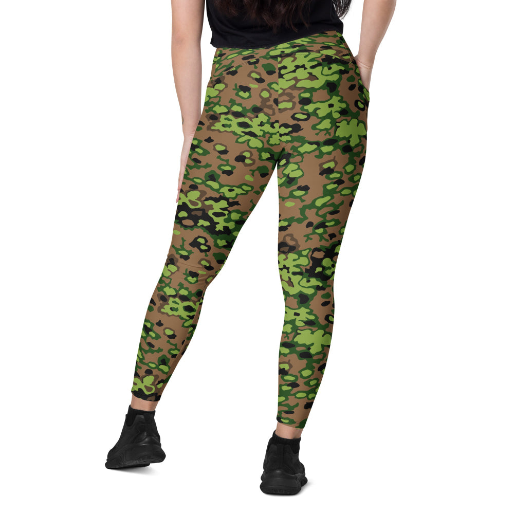 German WW2 Eichenlaubmuster Oakleaf Spring CAMO Leggings with pockets - Womens With Pockets