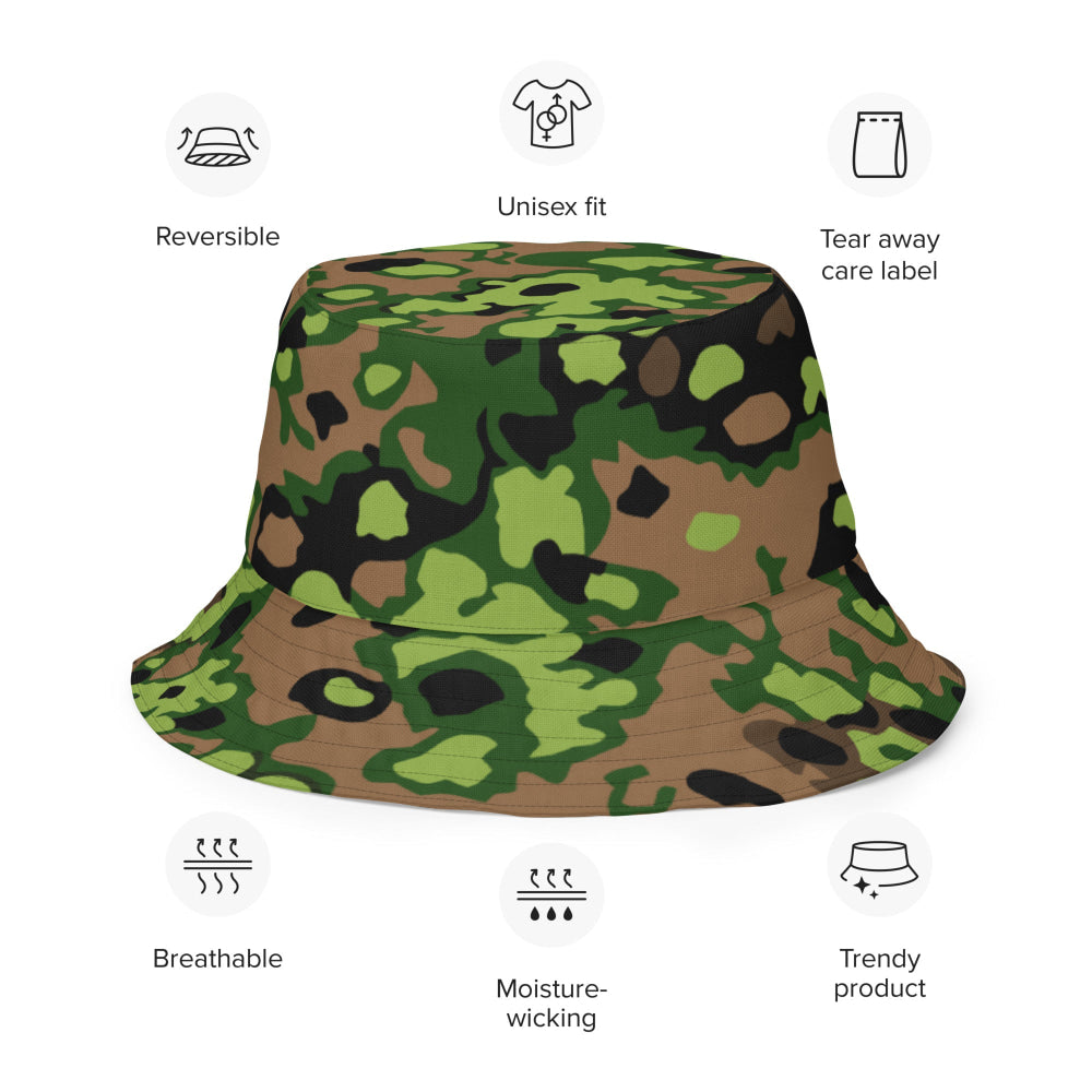 German WW2 Eichenlaubmuster Oakleaf Spring CAMO Reversible bucket hat - Bucket Hat