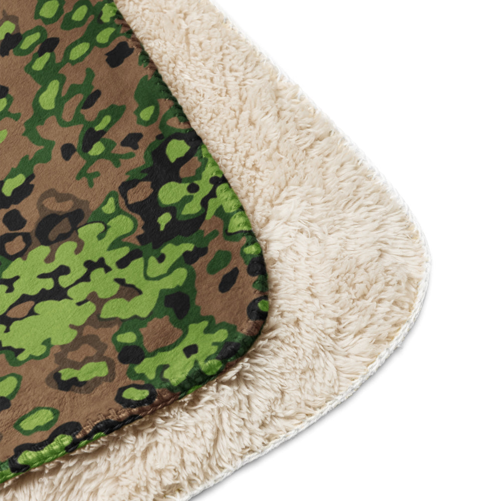 German WW2 Eichenlaubmuster Oakleaf Spring CAMO Sherpa blanket - Blanket