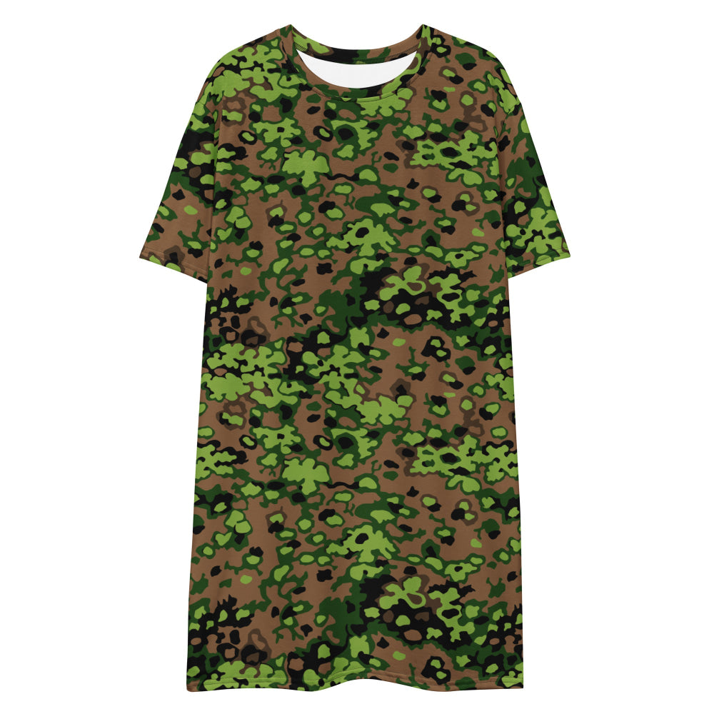 German WW2 Eichenlaubmuster Oakleaf Spring CAMO T-shirt dress - Womens T-Shirt Dress