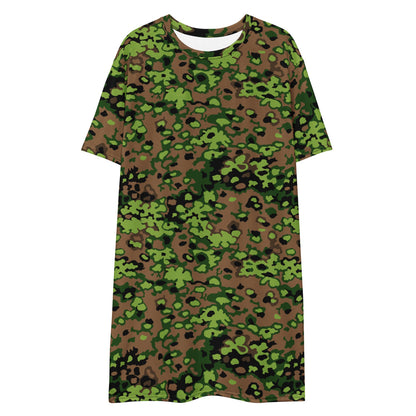 German WW2 Eichenlaubmuster Oakleaf Spring CAMO T-shirt dress - Womens T-Shirt Dress