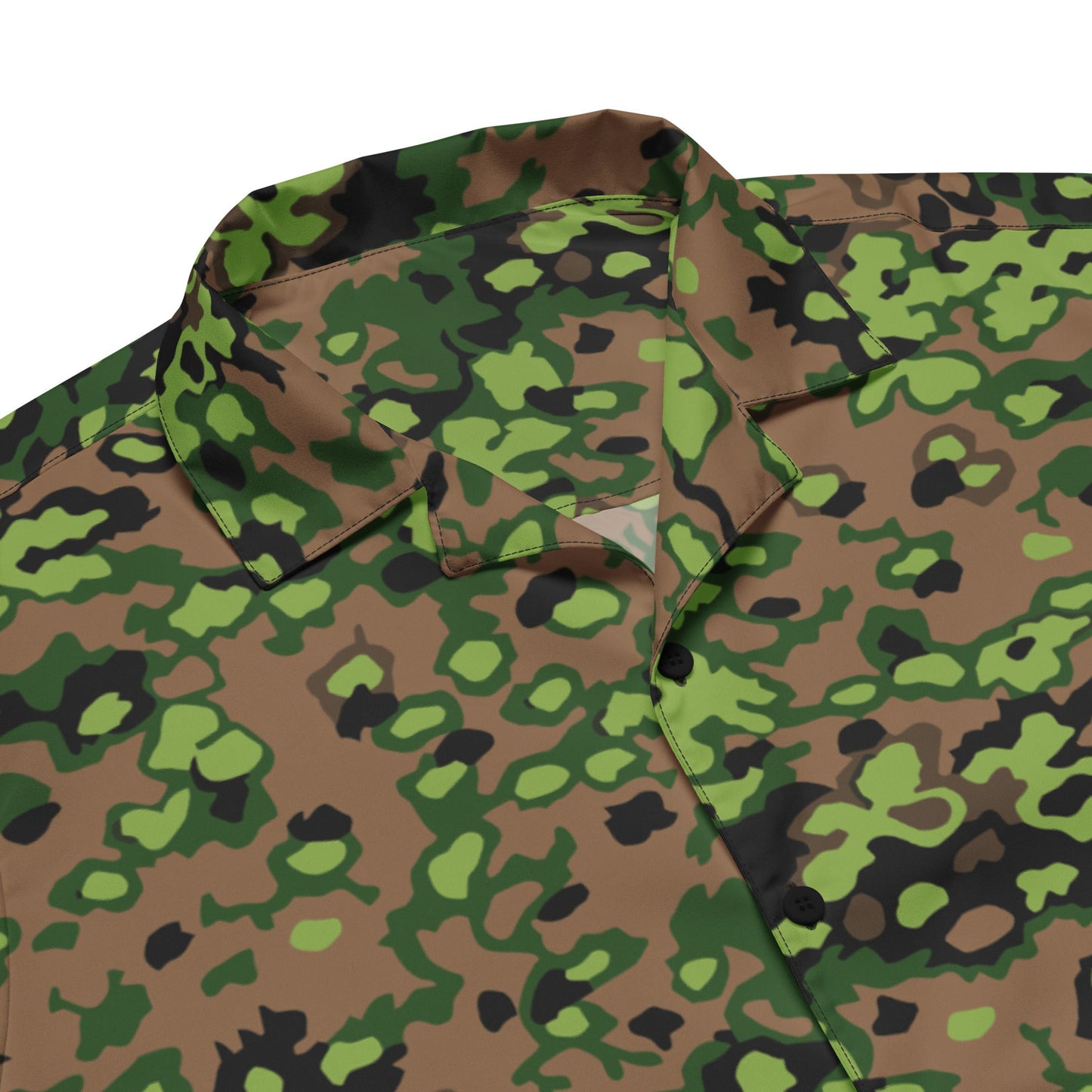 German WW2 Eichenlaubmuster Oakleaf Spring CAMO Unisex button shirt - Button Shirt