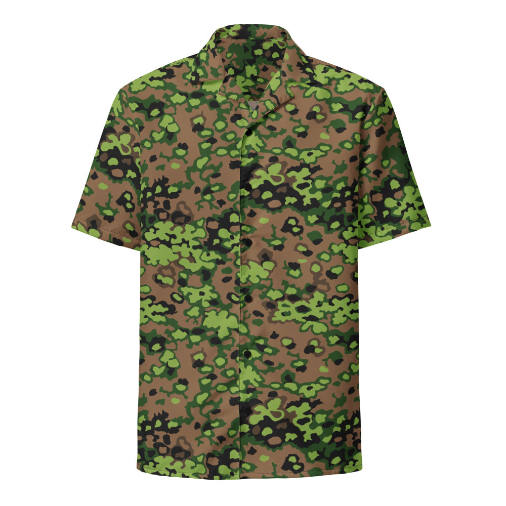 German WW2 Eichenlaubmuster Oakleaf Spring CAMO Unisex button shirt - Button Shirt