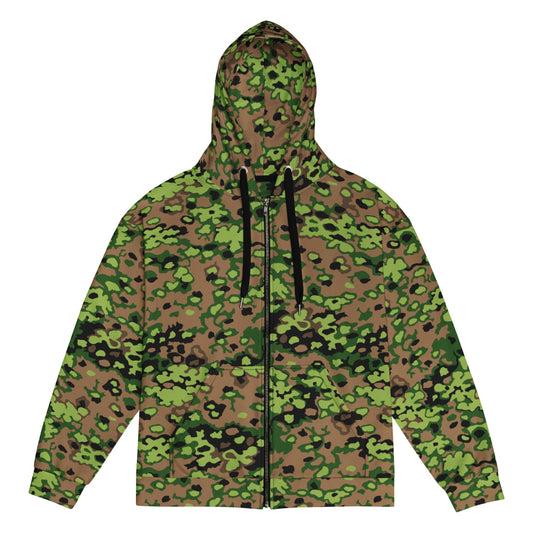 German WW2 Eichenlaubmuster Oakleaf Spring CAMO Unisex zip hoodie - Zip Hoodie