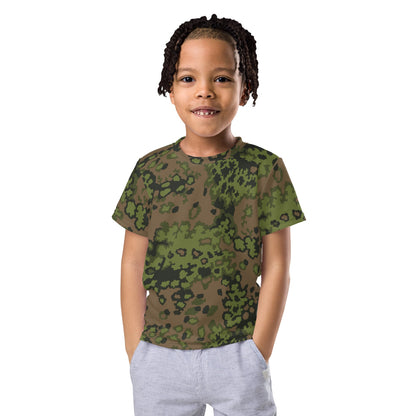 German WW2 Eichenlaubmuster Oakleaf Summer CAMO Kids crew neck t-shirt - 2T - Crew Neck T-shirt