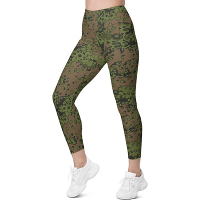 German WW2 Eichenlaubmuster Oakleaf Summer CAMO Leggings with pockets - Womens With Pockets