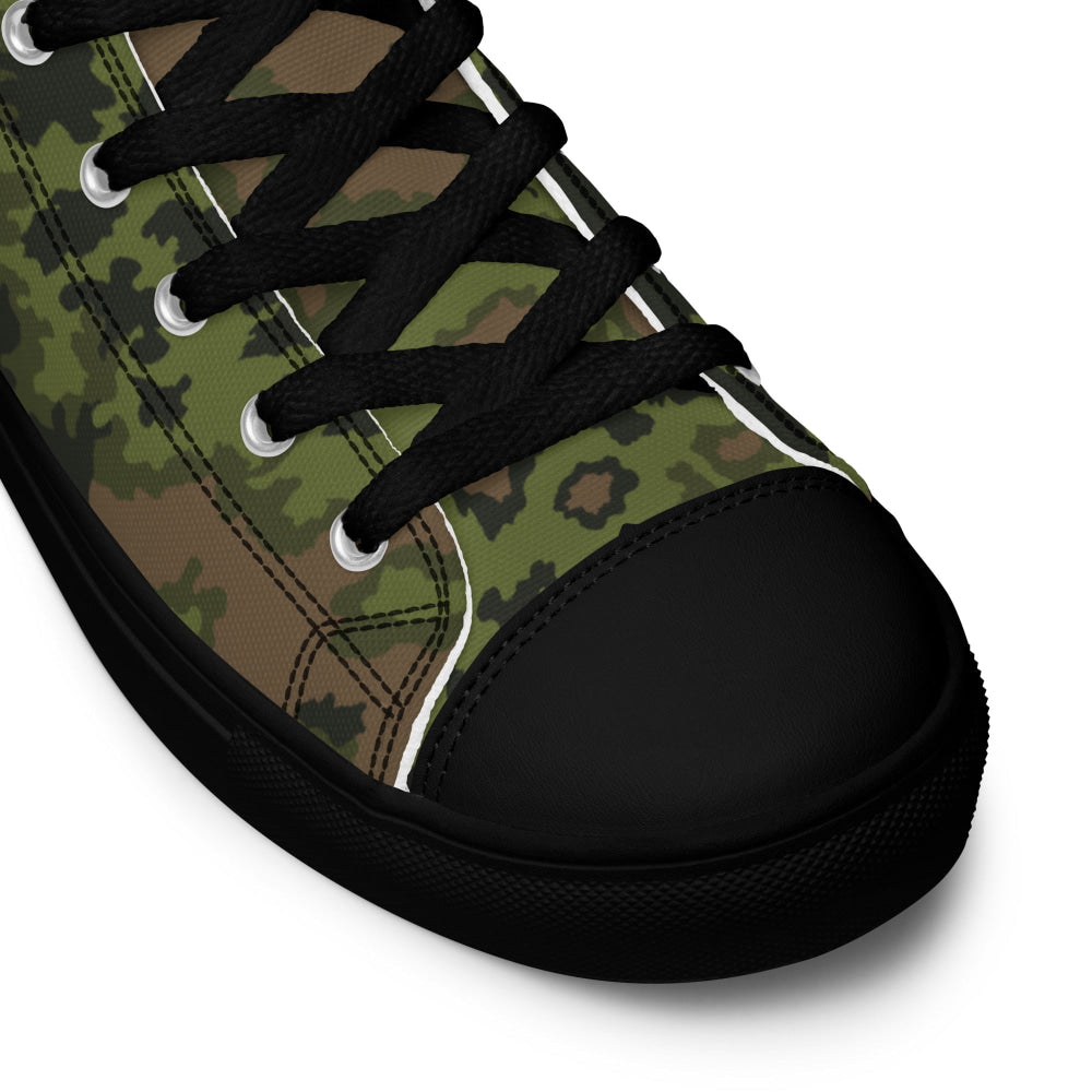 German WW2 Eichenlaubmuster Oakleaf Summer CAMO Men’s high top canvas shoes - Mens High Top Canvas Shoes