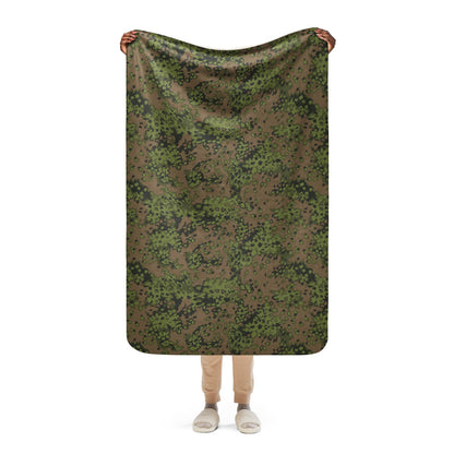 German WW2 Eichenlaubmuster Oakleaf Summer CAMO Sherpa blanket - 37″×57″ - Blanket