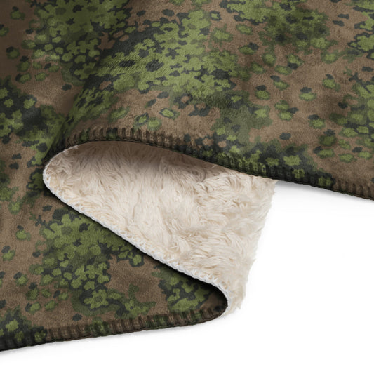 German WW2 Eichenlaubmuster Oakleaf Summer CAMO Sherpa blanket - Blanket