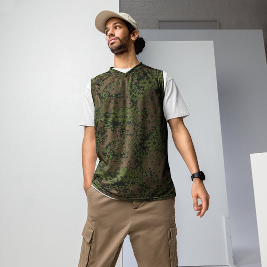 German WW2 Eichenlaubmuster Oakleaf Summer CAMO unisex basketball jersey - 2XS - Unisex Basketball Jersey