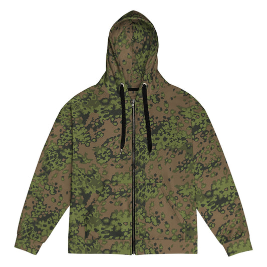 German WW2 Eichenlaubmuster Oakleaf Summer CAMO Unisex zip hoodie - Zip Hoodie