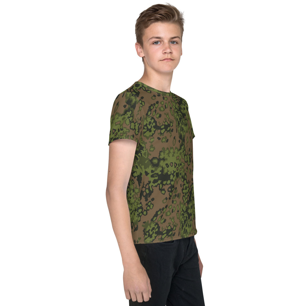 German WW2 Eichenlaubmuster Oakleaf Summer CAMO Youth crew neck t-shirt - Crew Neck T-shirt