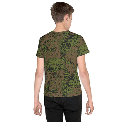 German WW2 Eichenlaubmuster Oakleaf Summer CAMO Youth crew neck t-shirt - Crew Neck T-shirt