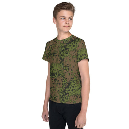 German WW2 Eichenlaubmuster Oakleaf Summer CAMO Youth crew neck t-shirt - Crew Neck T-shirt