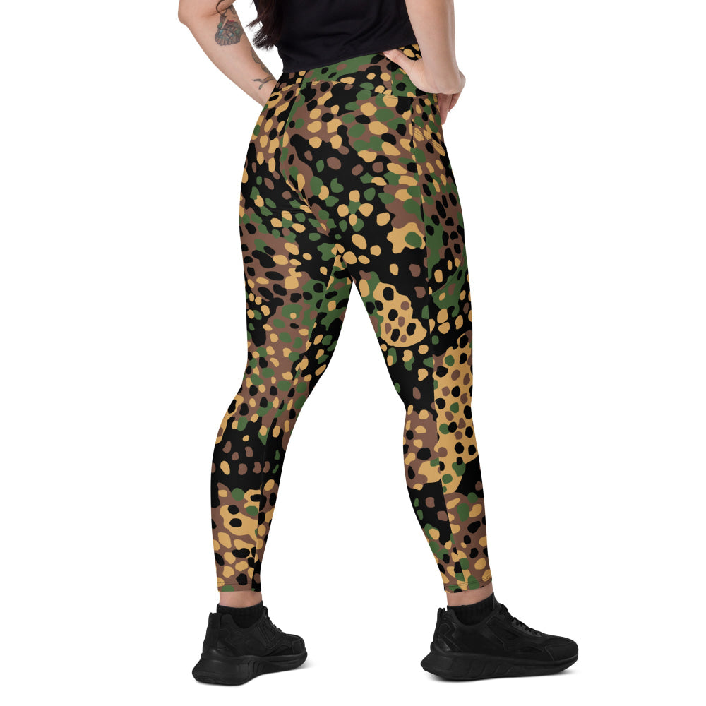 German WW2 Erbsenmuster Pea Dot CAMO Leggings with pockets - 2XS - Womens With Pockets