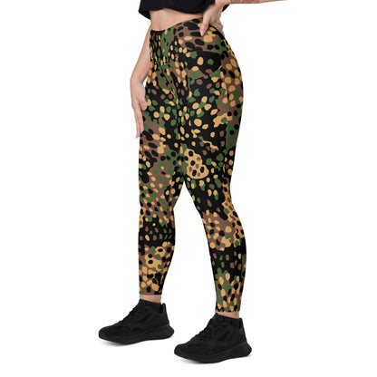 German WW2 Erbsenmuster Pea Dot CAMO Leggings with pockets - Womens With Pockets